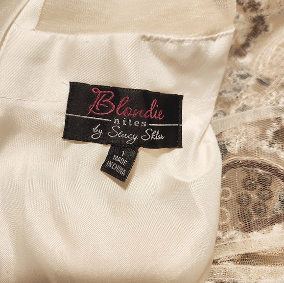 Blondie Nites Ivory Evening Gown - Picture 12 of 12